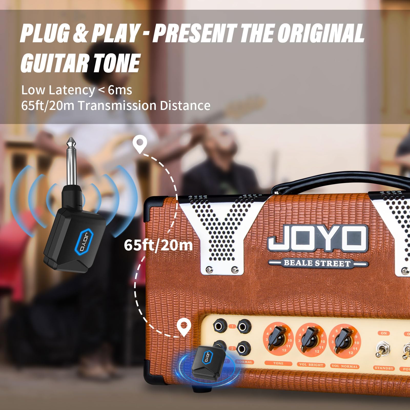 Amazon.com: JOYO Wireless Guitar System 5.8GHz Wireless Guitar